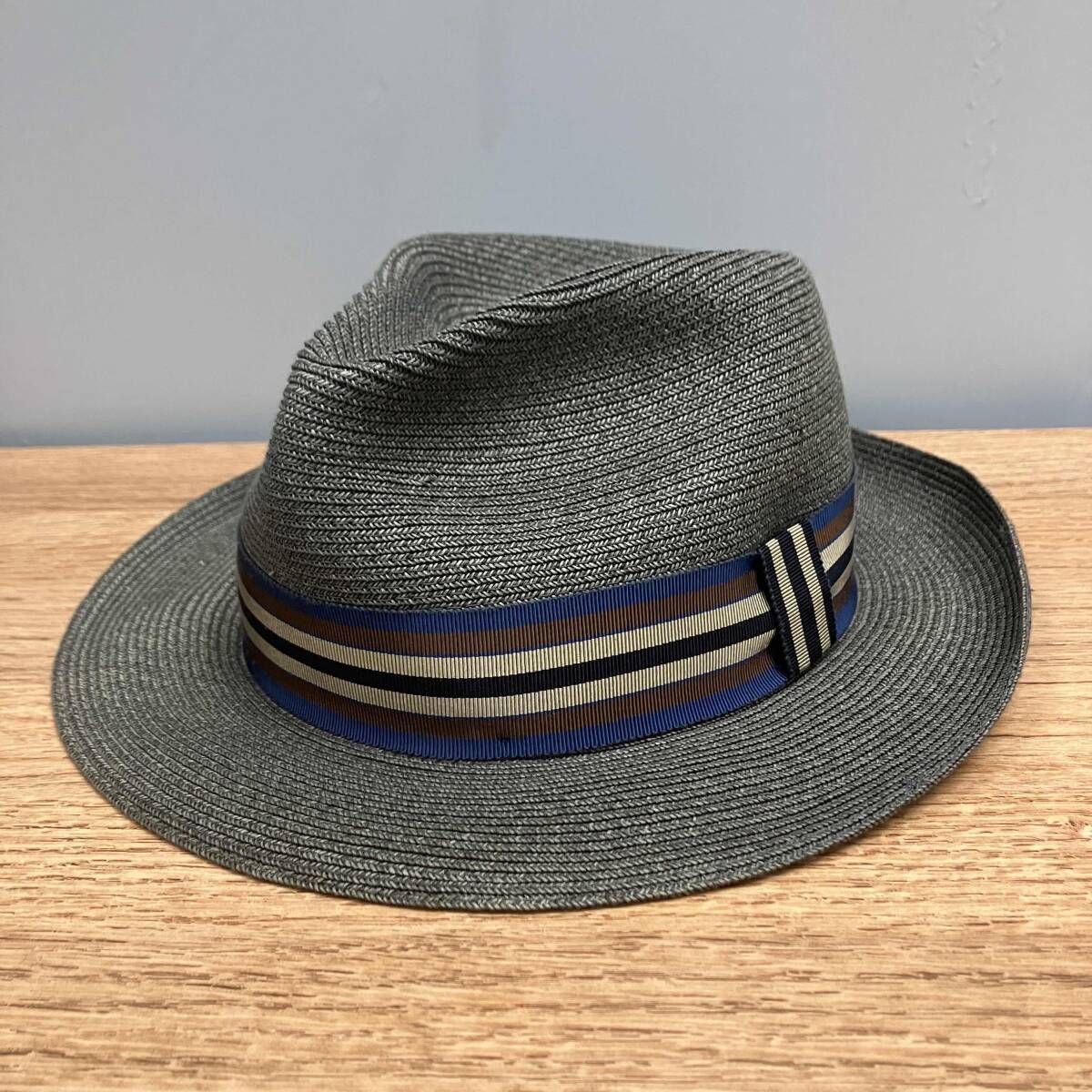 HERMES ペーパーハット グレー エルメス 58cm