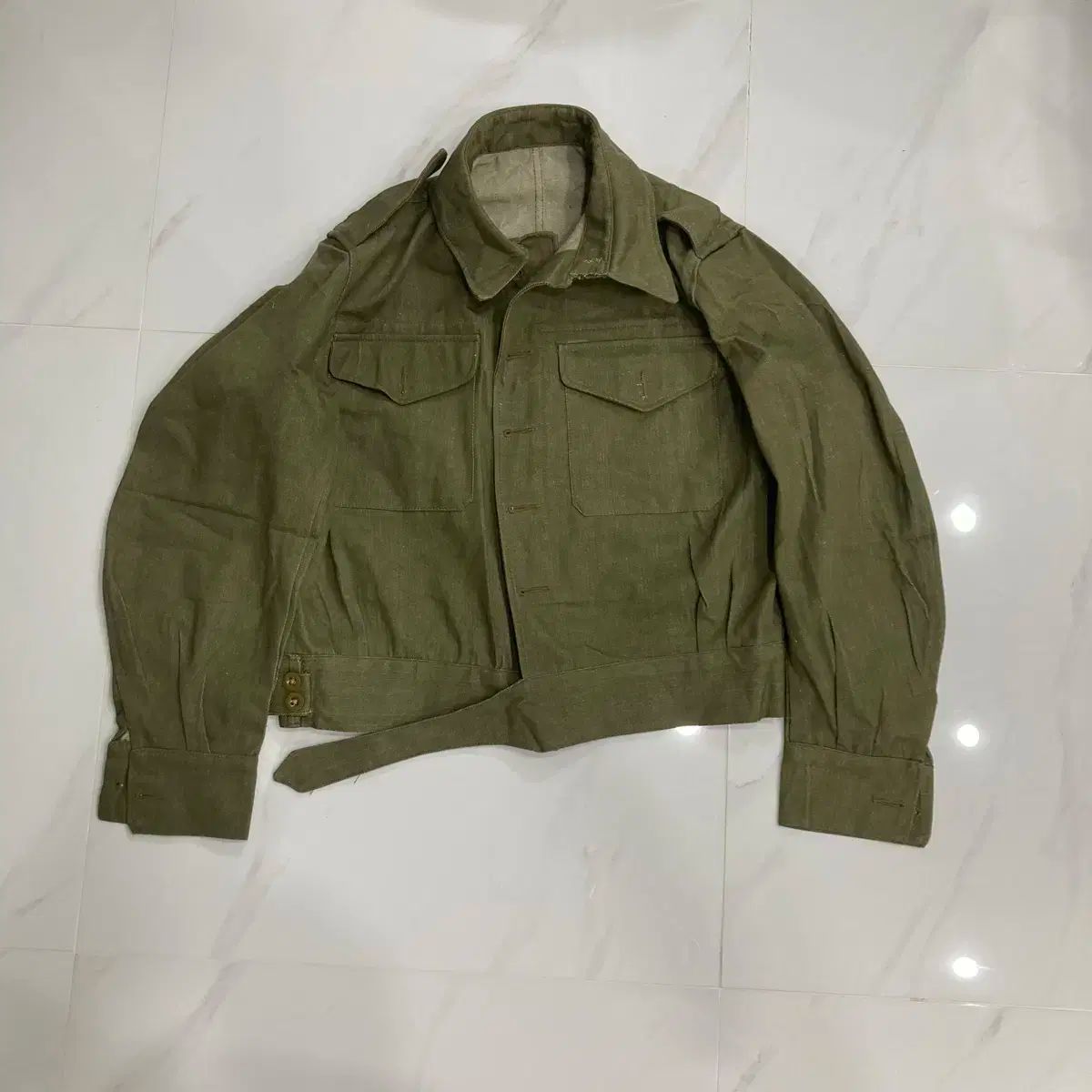 55s イギリス軍 グリーンデニム バトルドレス ジャケット