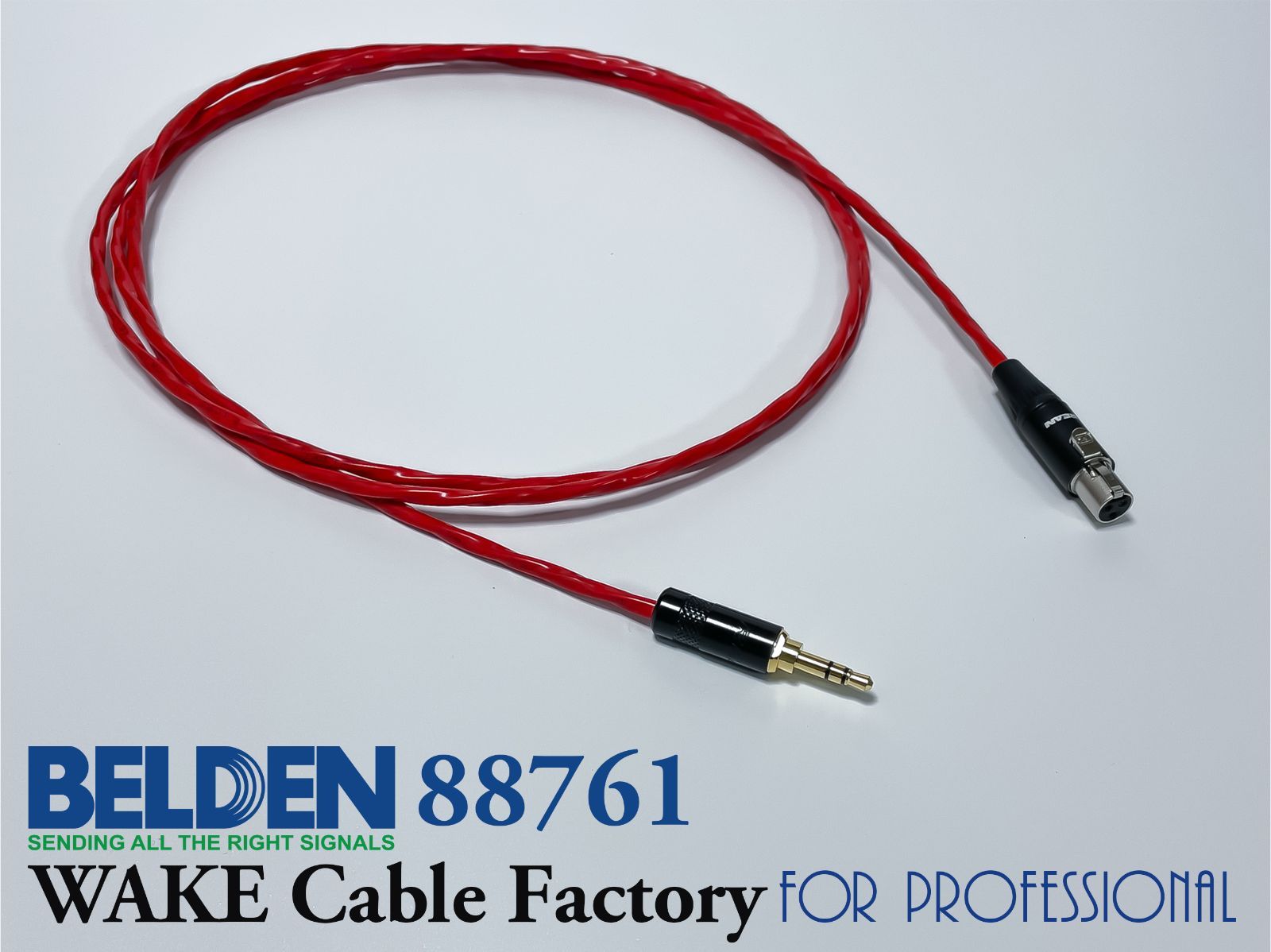ももた BELDEN 88761 × Amphenol 3.5mmステレオミニオーディオケーブル