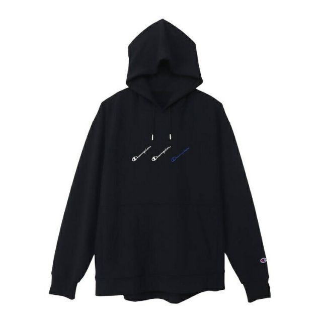 HANES ヘインズ HOODED SWEATSHIR ブラック Lサイズ C3-XS102 90 | スポーツ 服 衣類 衣料品 トップス パーカー プルオーバー スウェット スウェットシャツ 機能素材 ラバープリント ストレッチ性 UVカッ
