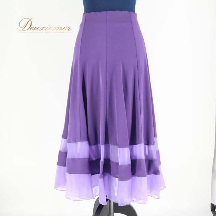 2025年新作 フリル舞うワンピース♪スタンダード向き練習着 後ろ