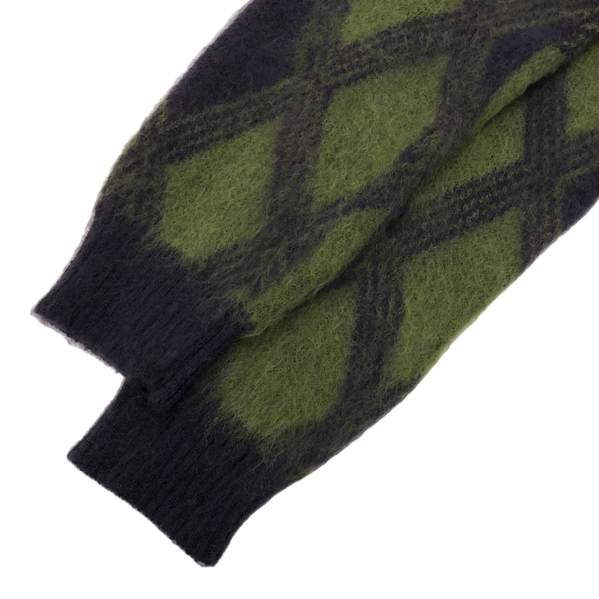 Needles ニードルズ サイズL 23AW Mohair Cardigan Argyle NS278 タグ