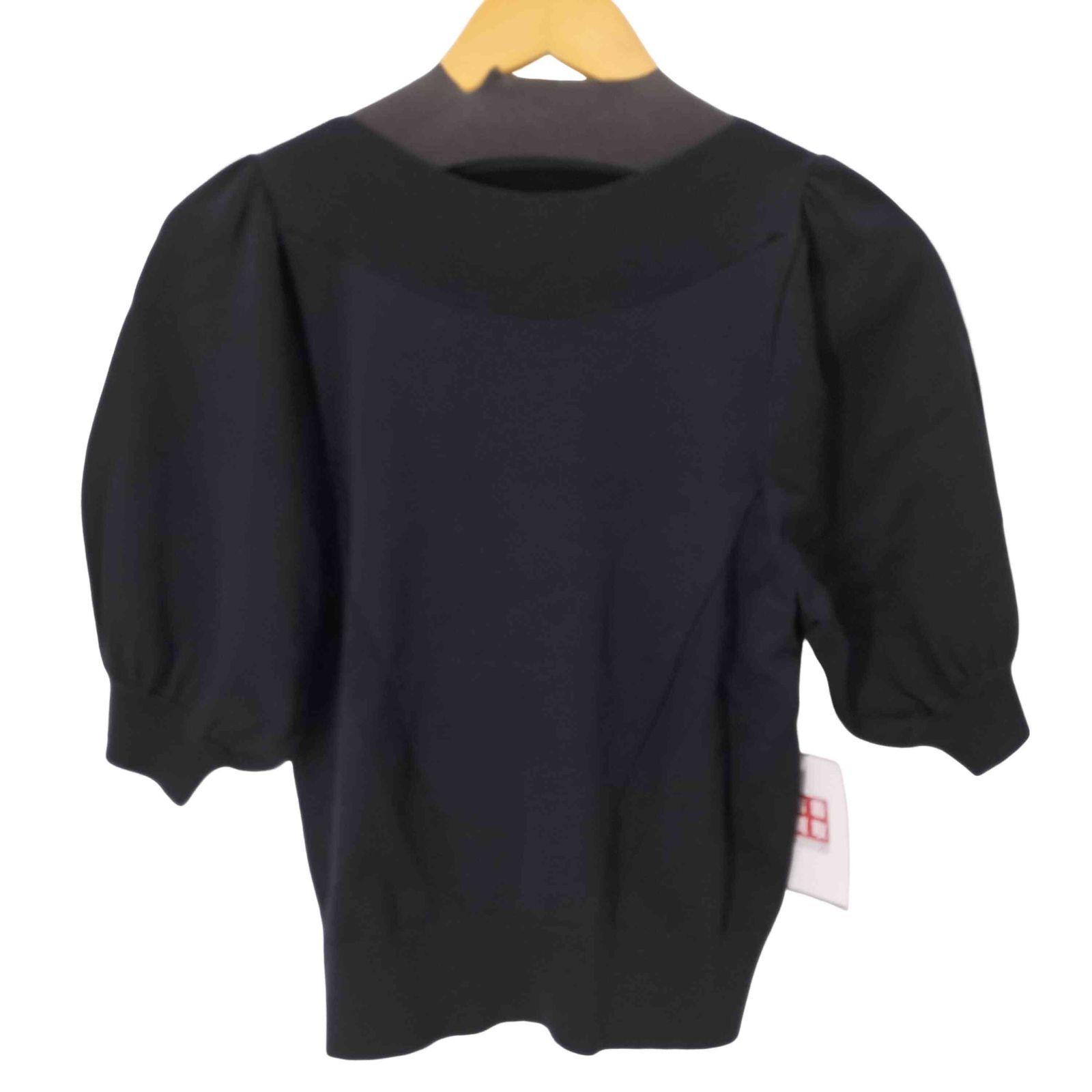 美品 LOULOU WILLOUGHBY サイドシームパフプルオーバー 黒 2 ルルウィルビー LOULOU WILLOUGHBY サイドシームパフプルオーバー