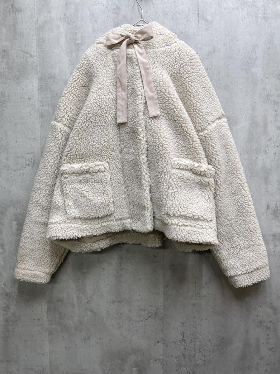 merry jenny メリージェニー ボアパーカー ジャケット ベージュ ◆ ◎レディース