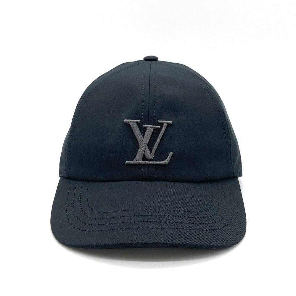 ルイヴィトン LOUIS VUITTON キャップ オンリー LV コットン M7633L ブラック ロゴ ベースボール シンプル