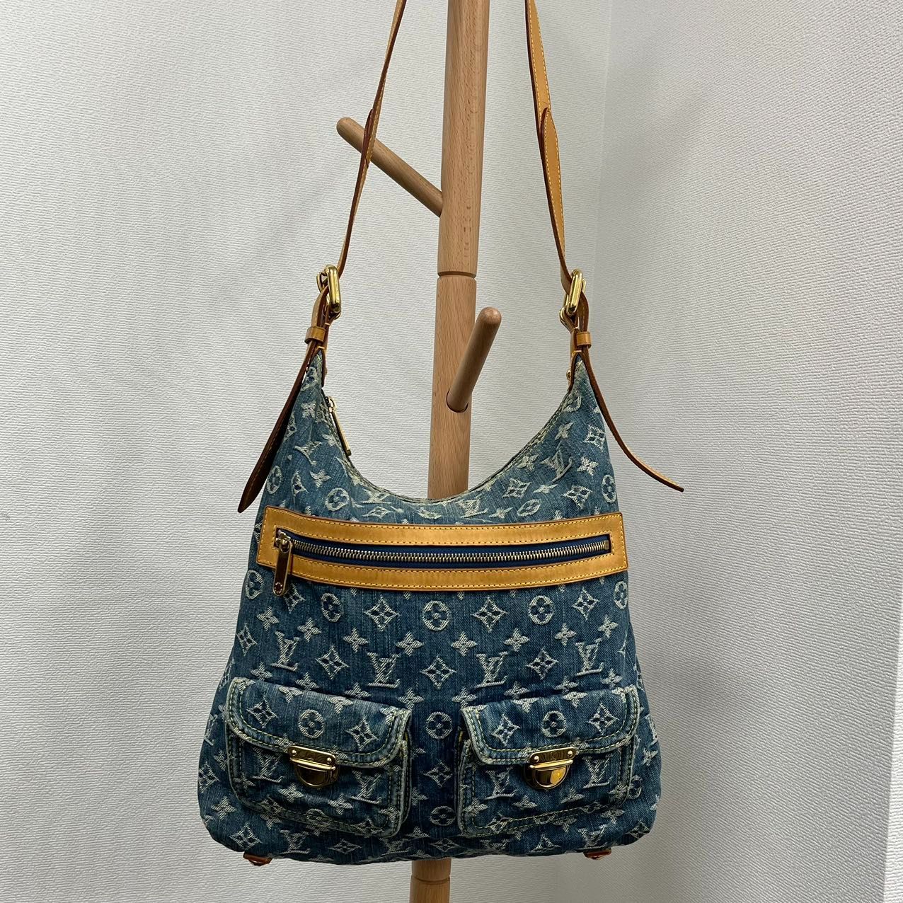 LOUIS VUITTON ルイヴィトン モノグラム デニム バギーGM M95048 ...