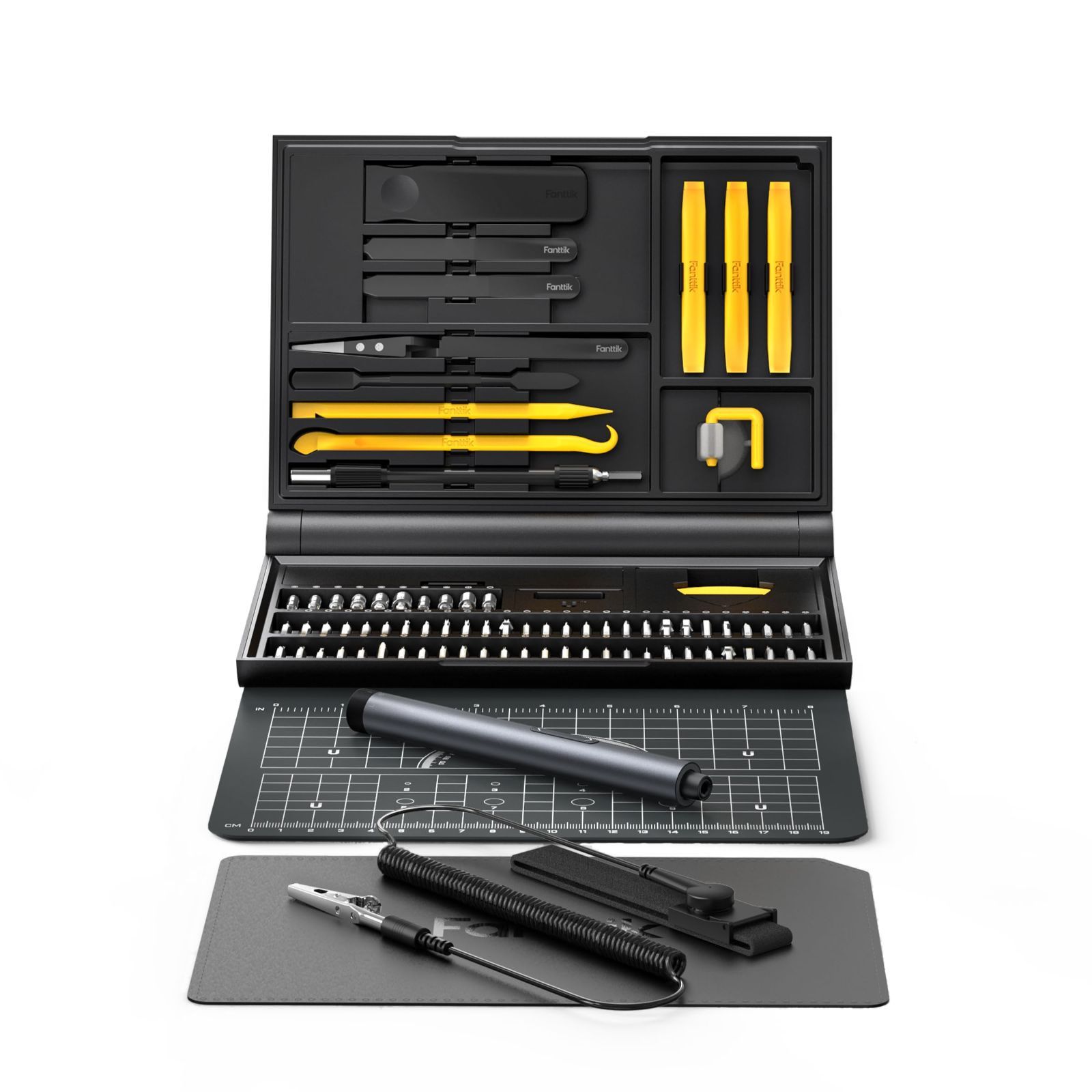 オールインワン ガジェット ゲーム機 メガネ スマホ 2段トルク メンテナンス 工具セット 64本磁気ビット 12種類 精密機器修理作業台 電動精密ドライバーセット 整備工具セット Workstation NEX E1 Fanttik