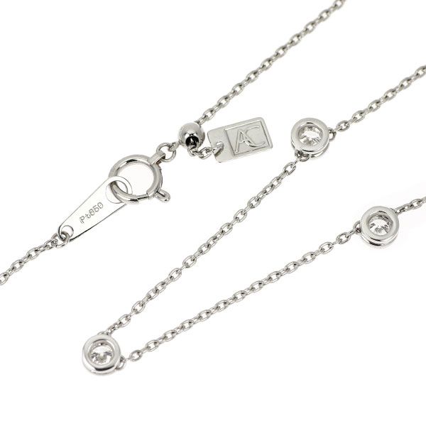 アルカンシエル Pt ダイヤモンド ネックレス 0.50ct ステーション  