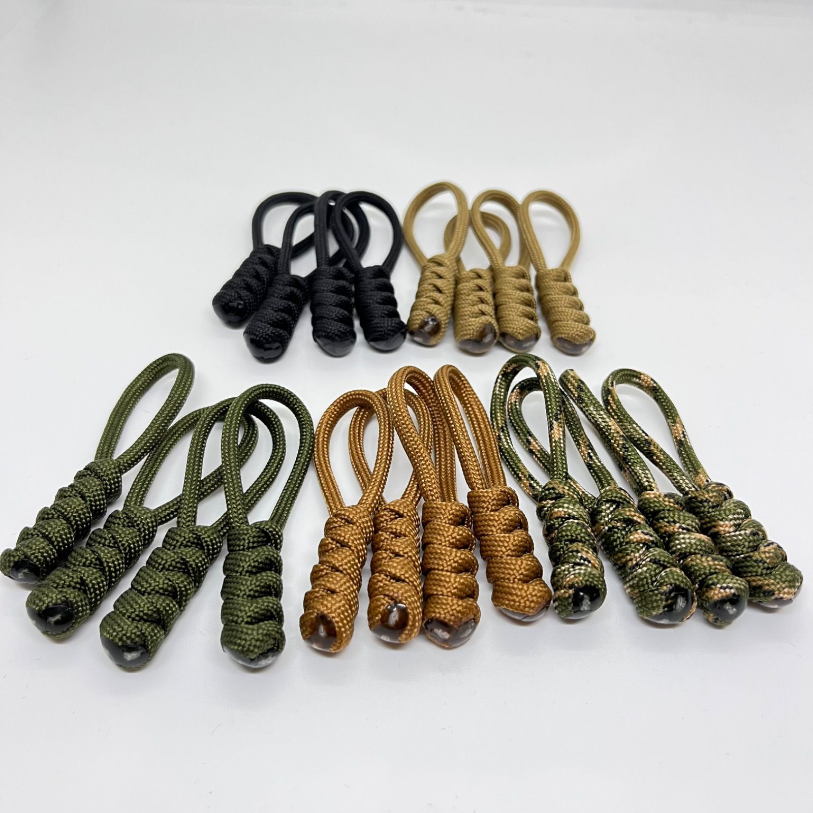パラコード ジッパータブ 2色×4個 8個セット - メルカリ