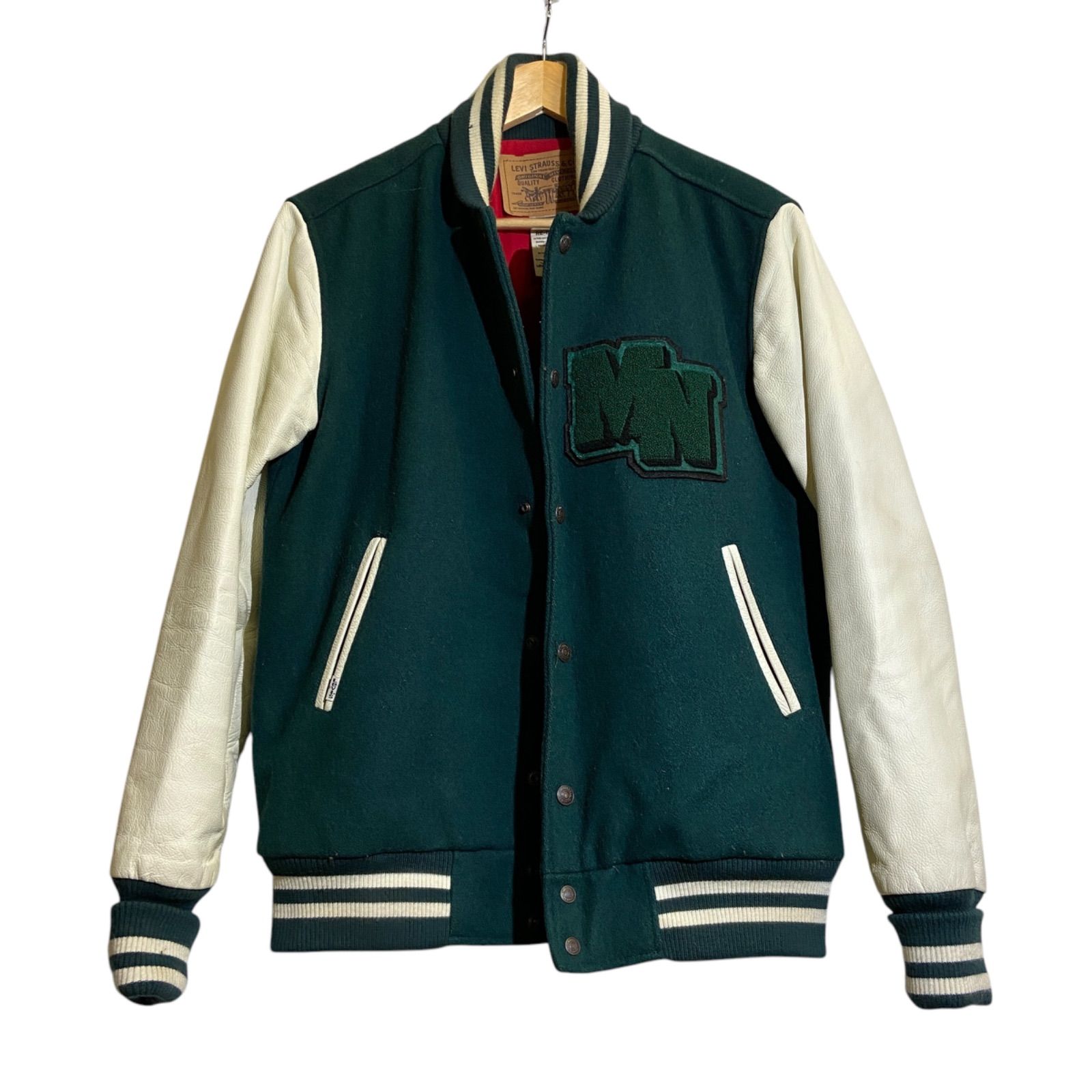Levi's リーバイス 袖革 ヘチマ襟 スタジャン メンズM スタジアム