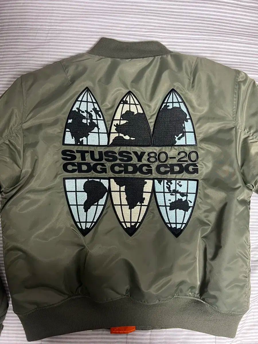 ステューシー x cdg コム トゥシー ma-1 M