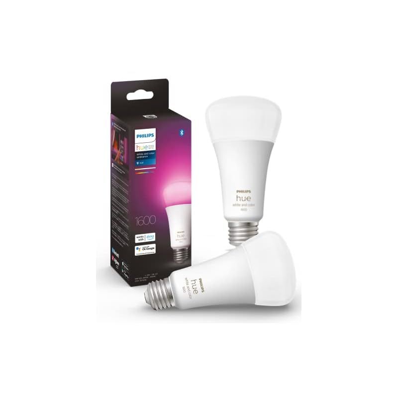 Philips Hue E26 100W 1600lm 2個セット Philips Hue E26 100Wスマート照明Alexa対応 1600lm 2個セット