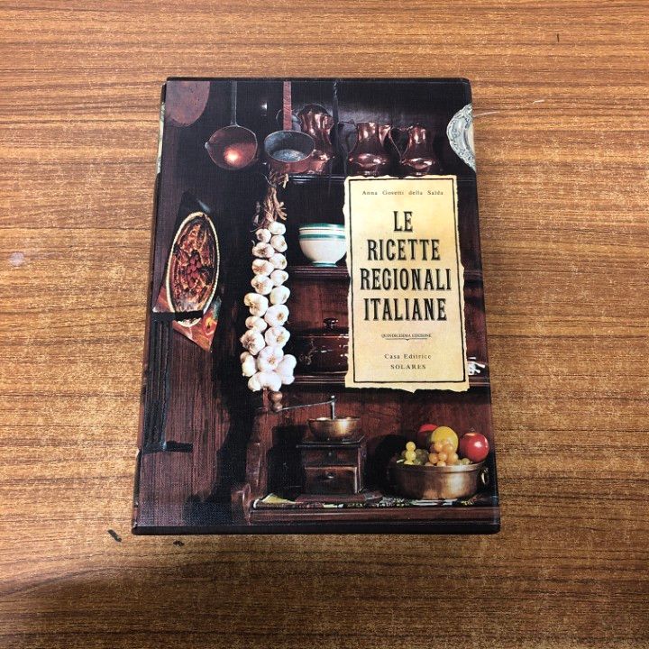 ▲01 同梱不可 Le ricette regionali italiane|Anna Gosetti Della Salda|Solares|2003年|洋書|イタリアの地方料理のレシピ|A