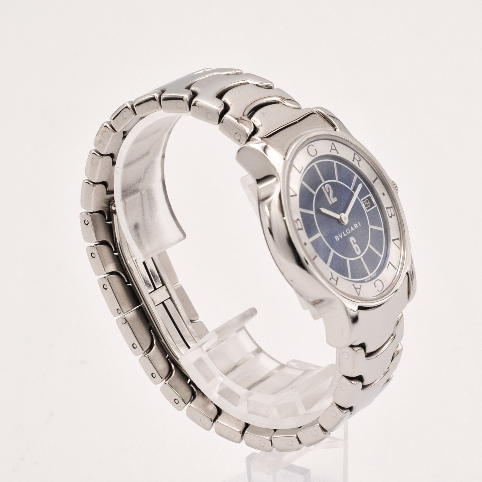 BVLGARI ブルガリ ソロテンポ ST35S メンズ腕時計 クォーツ ブルー文字