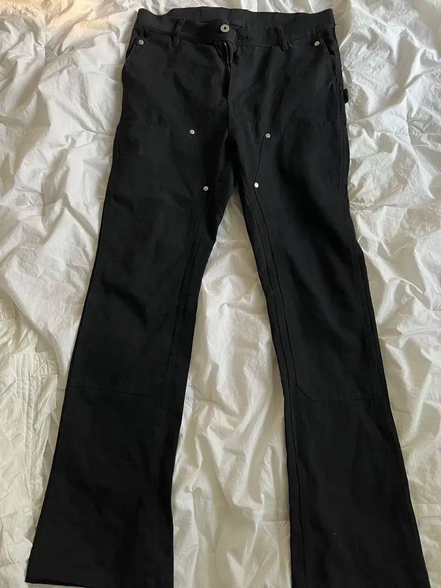 M ） vujade zip ワークパンツ 黒