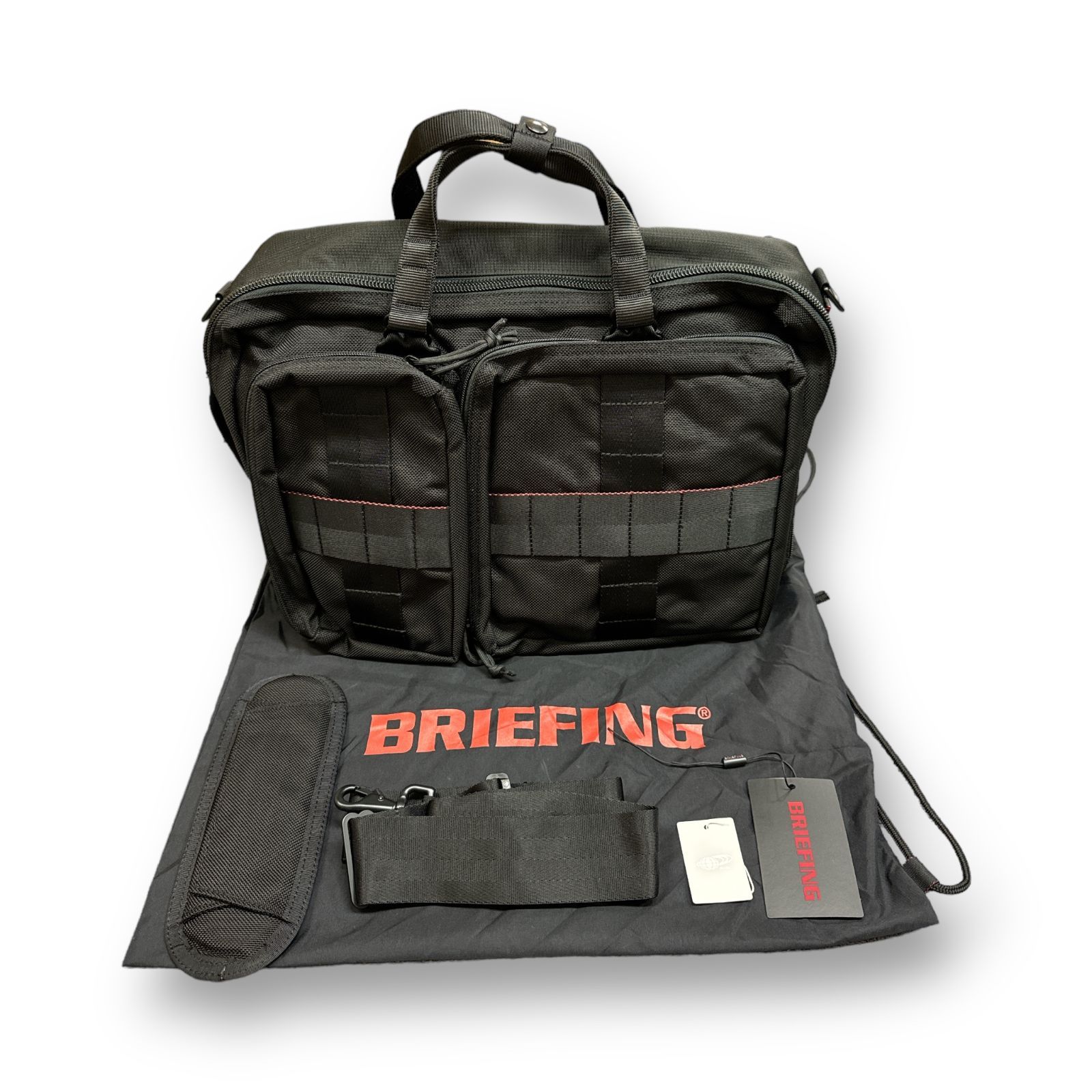 未使用品 BRIEFING × BEAMS PLUS 別注 3WAY BAG スリーウェイ バッグ ブリーフィング ビームス ブラック F  63340A3 - メルカリ