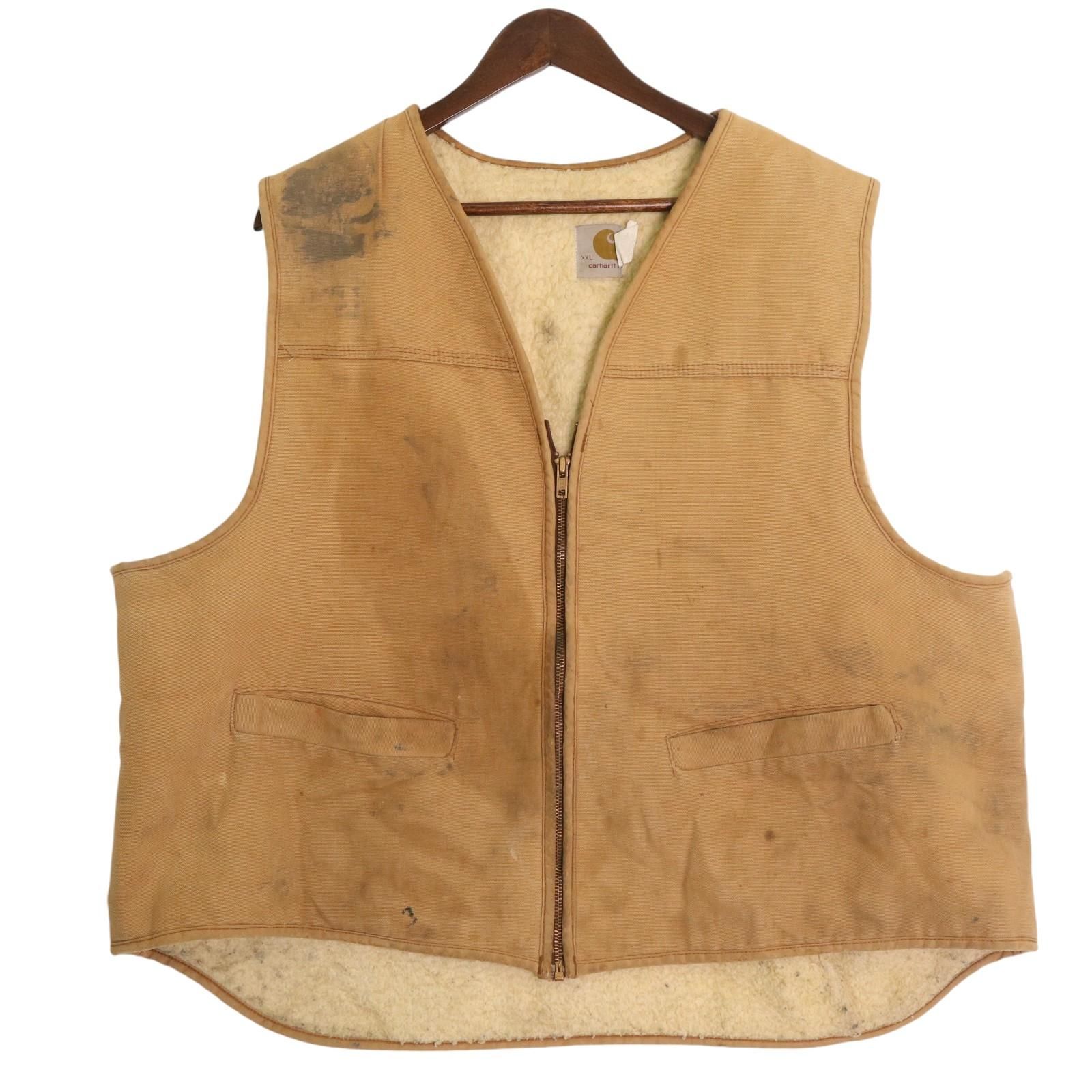 80年代 USA製 Carhartt カーハート ダックベスト 大きいサイズ