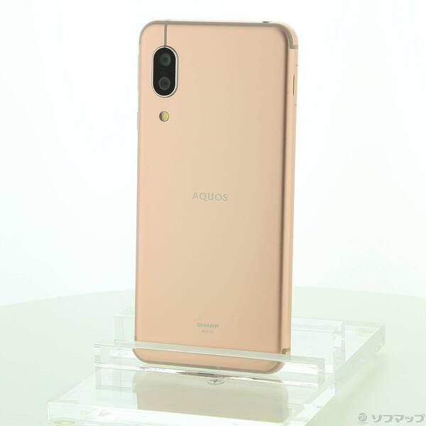 docomo 4G AQUOS sense3 ライトカッパー SIMロック解除済 中古品〕 AQUOS sense3 64GB ライトカッパー SHV45 auロック解除
