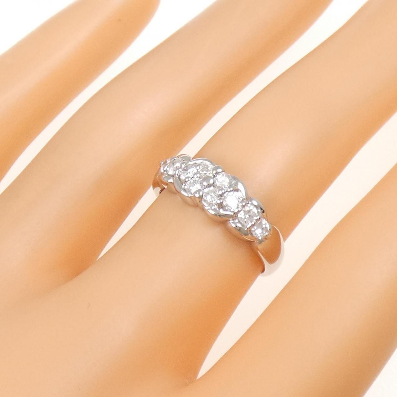 PT900 ダイヤモンド リング 0.50CT Pt900/K18 ダイヤモンド 0.50ct
