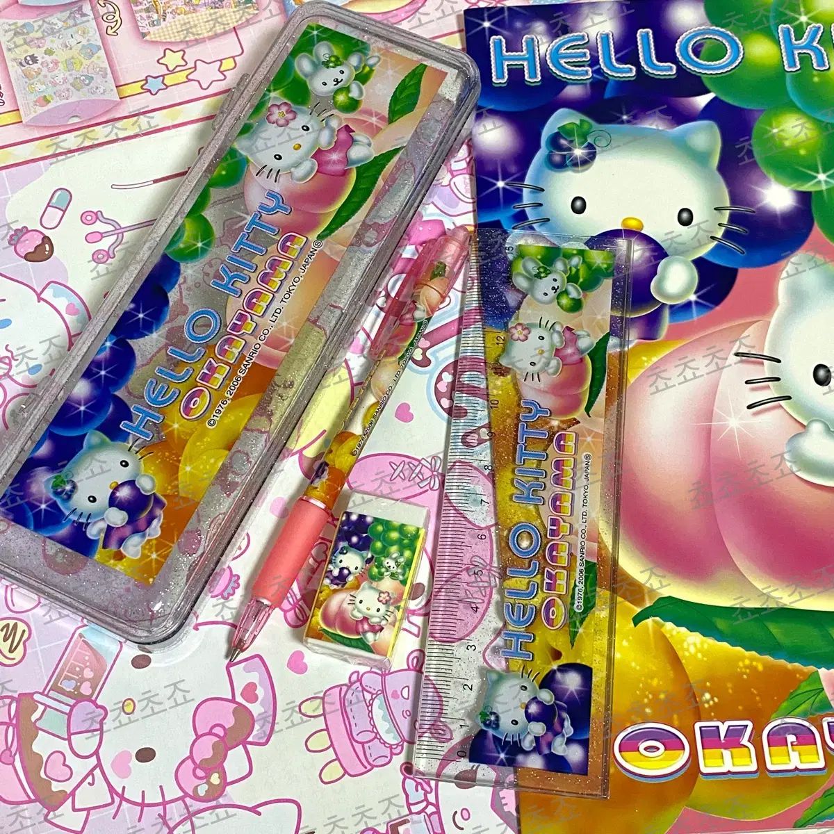 レトロ ハローキティ ステーショナリーセット キティ 消しゴム