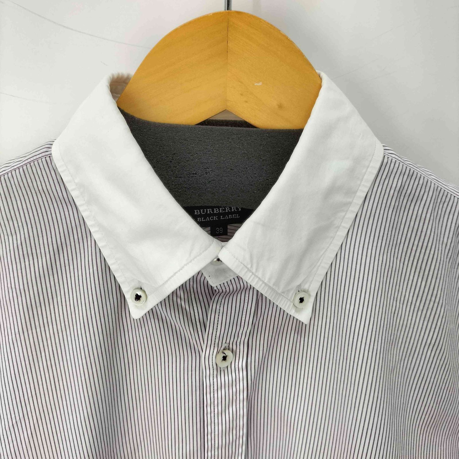 バーバリーブラックレーベル BURBERRY BLACK LABEL L/S フロント