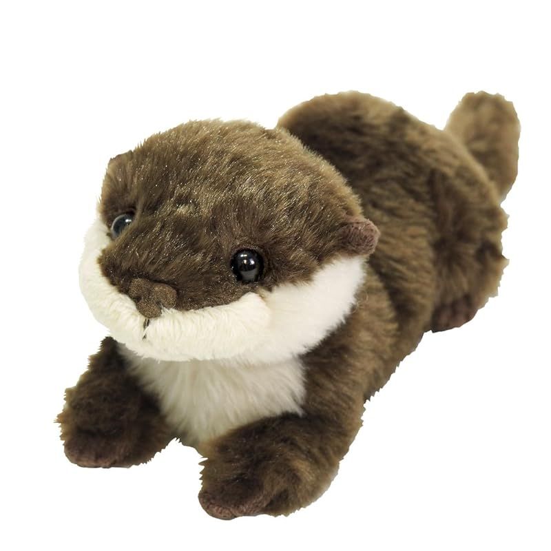サンレモン フラッフィーズ カワウソ ブラウン S 8×9×26cm ぬいぐるみ アニマル P-4782