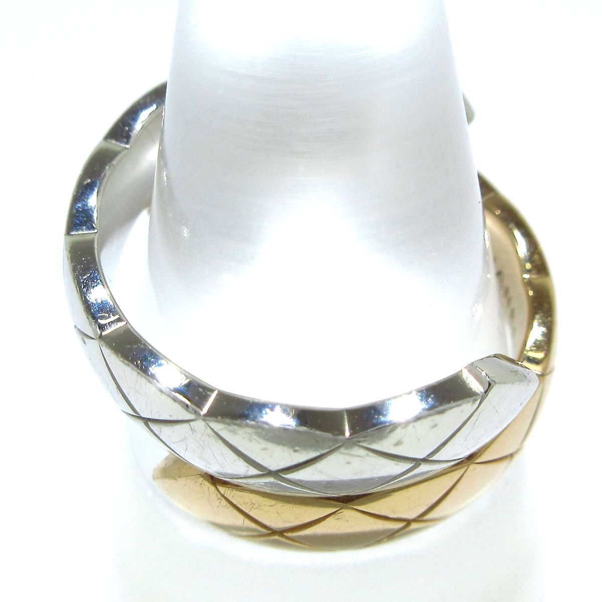 CHANEL シャネル リング K18WG 52 4800124N0007 楽天市場】シャネル 指輪 K18WG ダイヤ18P(約0.34ct) ココ