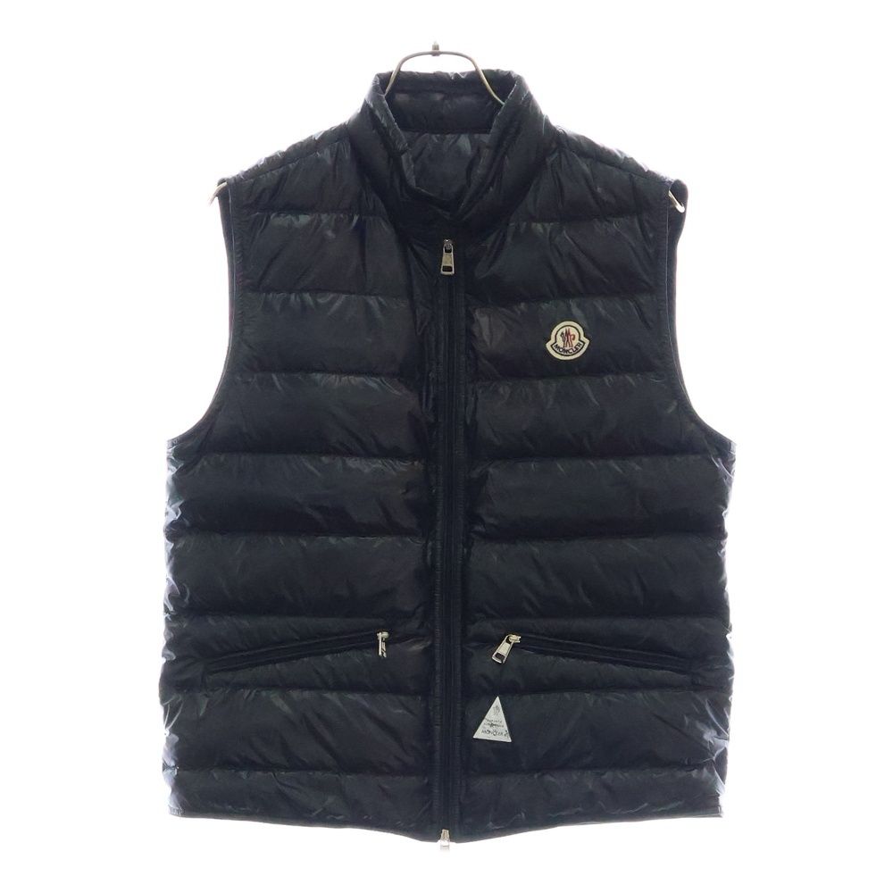 MONCLER モンクレール GUI GILET ロゴパッチ ナイロン ダウンベスト ブラック 510914336199 53029