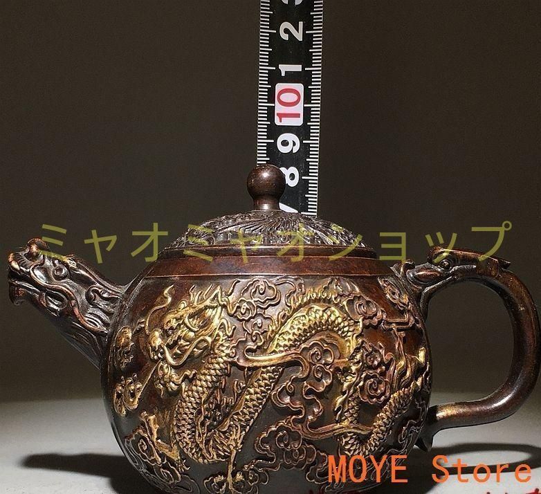 銅製 銅壺 龍鳳茶壺 徳利 手提げ壺茶道具 装飾品 工芸品 置物 銅製 銅壺 龍鳳茶壺 徳利 手提げ壺茶道具 装飾品 工芸品 置物