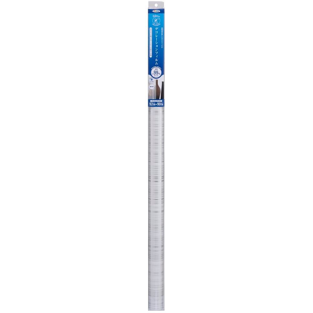 （まとめ買い）アサヒペン UVカット デコレーションフィルム ガラス用 92cm×90cm DF-103 ストライプ 【×3セット】