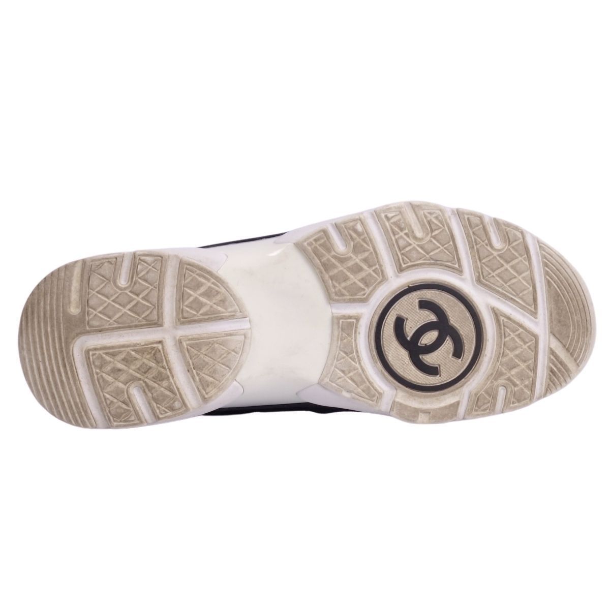 美品 シャネル CHANEL スニーカー 23SS G40184 ココマーク マ - メルカリ