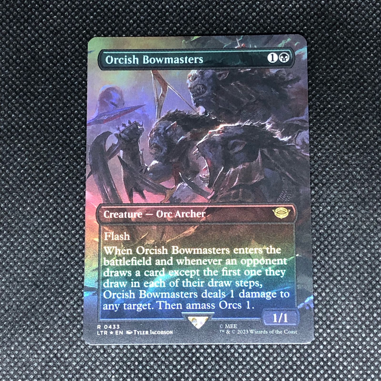 MTG オークの弓使い ボーダレス・シーン FOIL R-