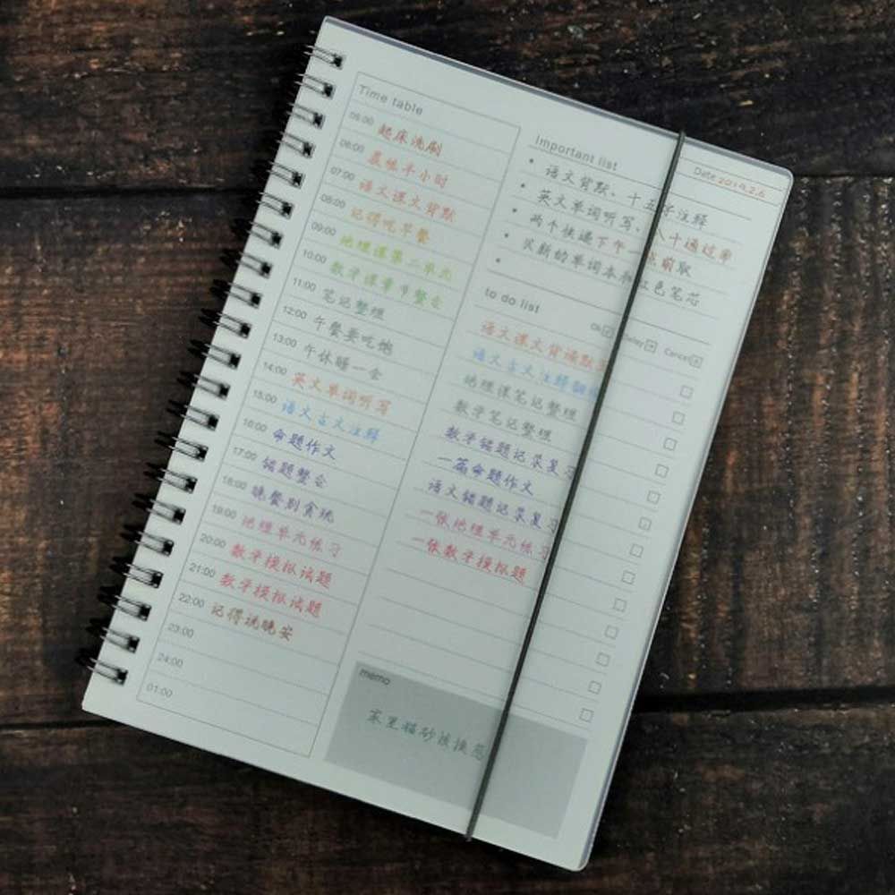 1日の予定を徹底管理】ToDoリスト ノート B6 時間管理 バーチカル 手帳 