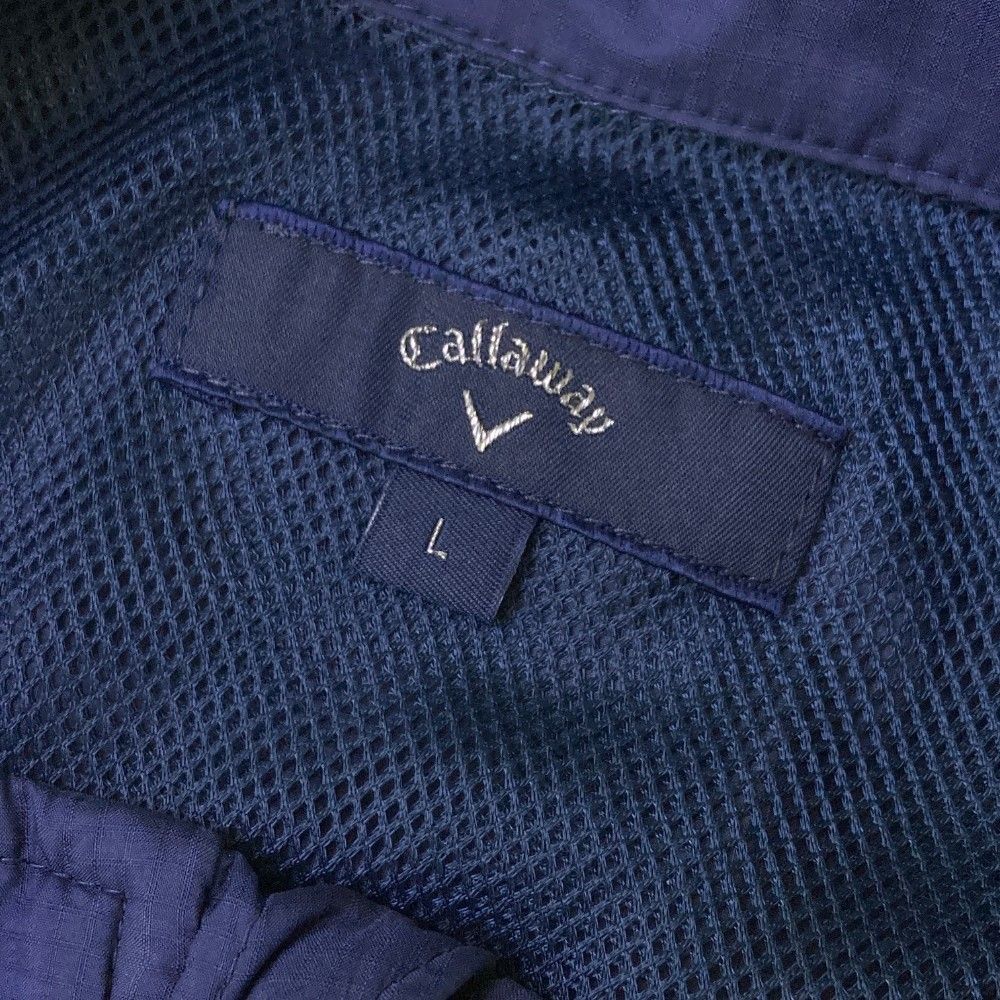 サイズ：L CALLAWAY キャロウェイ  ナイロンジャケット  ネイビー系 [240101444650] ゴルフウェア メンズ ストスト サイズ：L CALLAWAY キャロウェイ ナイロンジャケット ネイビー系