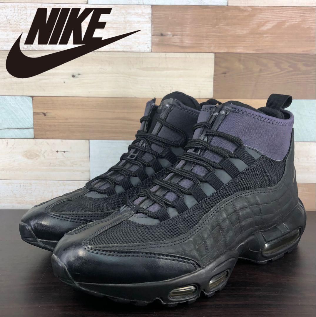 NIKE AIR MAX 95 SNEAKERBOOT ナイキ エアマックス 95 スニーカーブーツ ブラック 27cm U08654  806809-001 - メルカリ