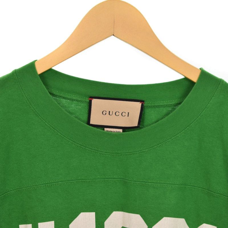GUCCI グッチ 655459 ナンバリングプリント 半袖Tシャツ GUCCI - グッチ GUCCI ナンバリングプリント Tシャツ 半袖 M 緑