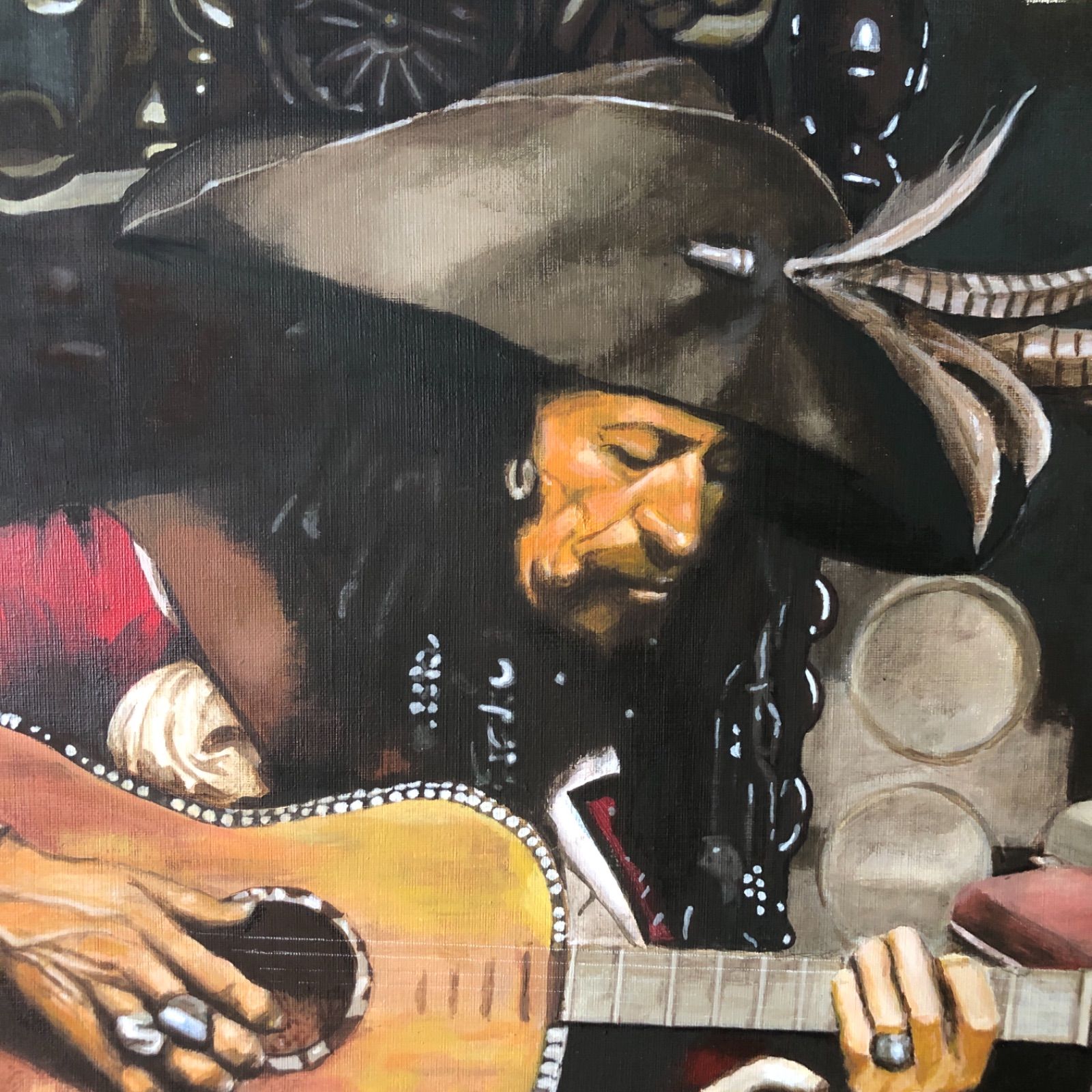 真作】田能村直入/雛図/立雛図/ヒナ図/掛軸/名家伝来/AC-774