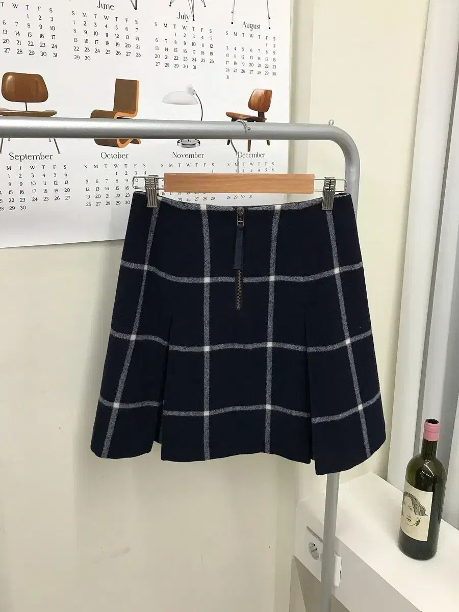 バーバリー ウール プリーツ ミニ スカート