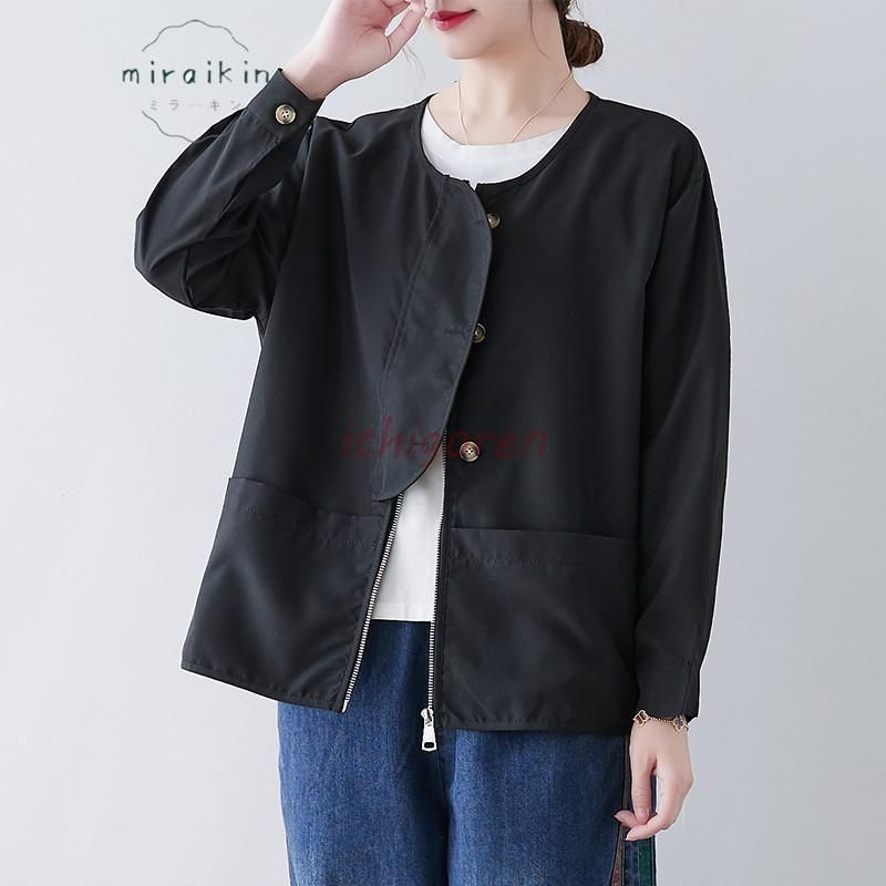Munich ジャージ ジップアップブルゾン ライトアウター 羽織り ノーカラー 楽天市場】【WM / S-2XL】ジップアップ ライトパーカー 8.4oz