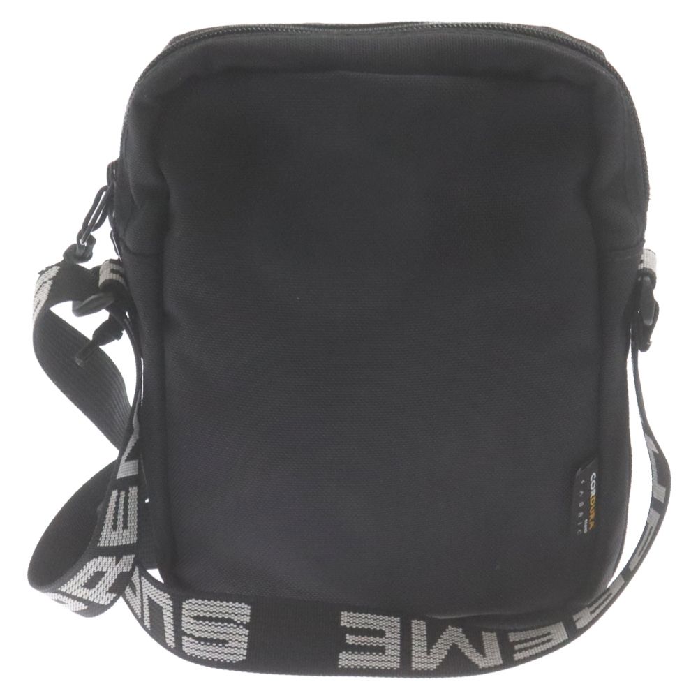 SUPREME (シュプリーム) 18SS CORDURA Shoulder Bag コーデュラ テープロゴボディバッグ ショルダーバッグ ポーチ  ブラック - メルカリ