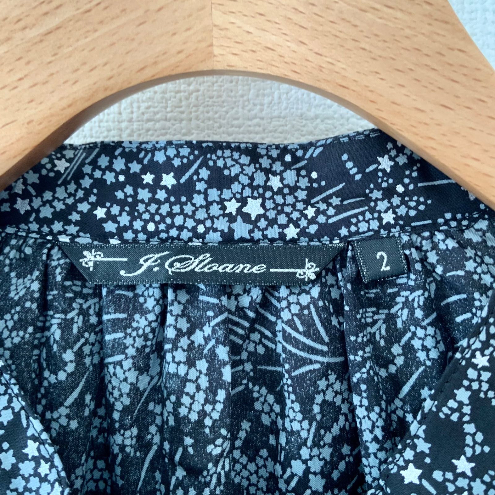 J.sloane リバティ ワンピース 花柄 麻 リネン 綿 ジェイスローアン 花