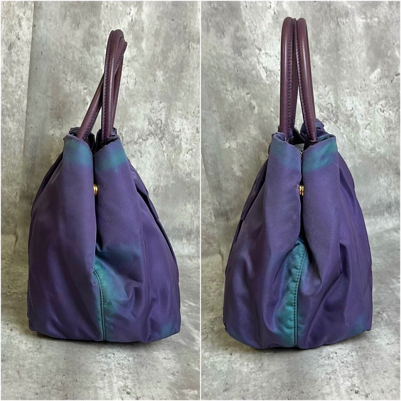 ✨良品✨ PRADA プラダ ハンドバッグ トートバッグ リボン ロゴ金具 