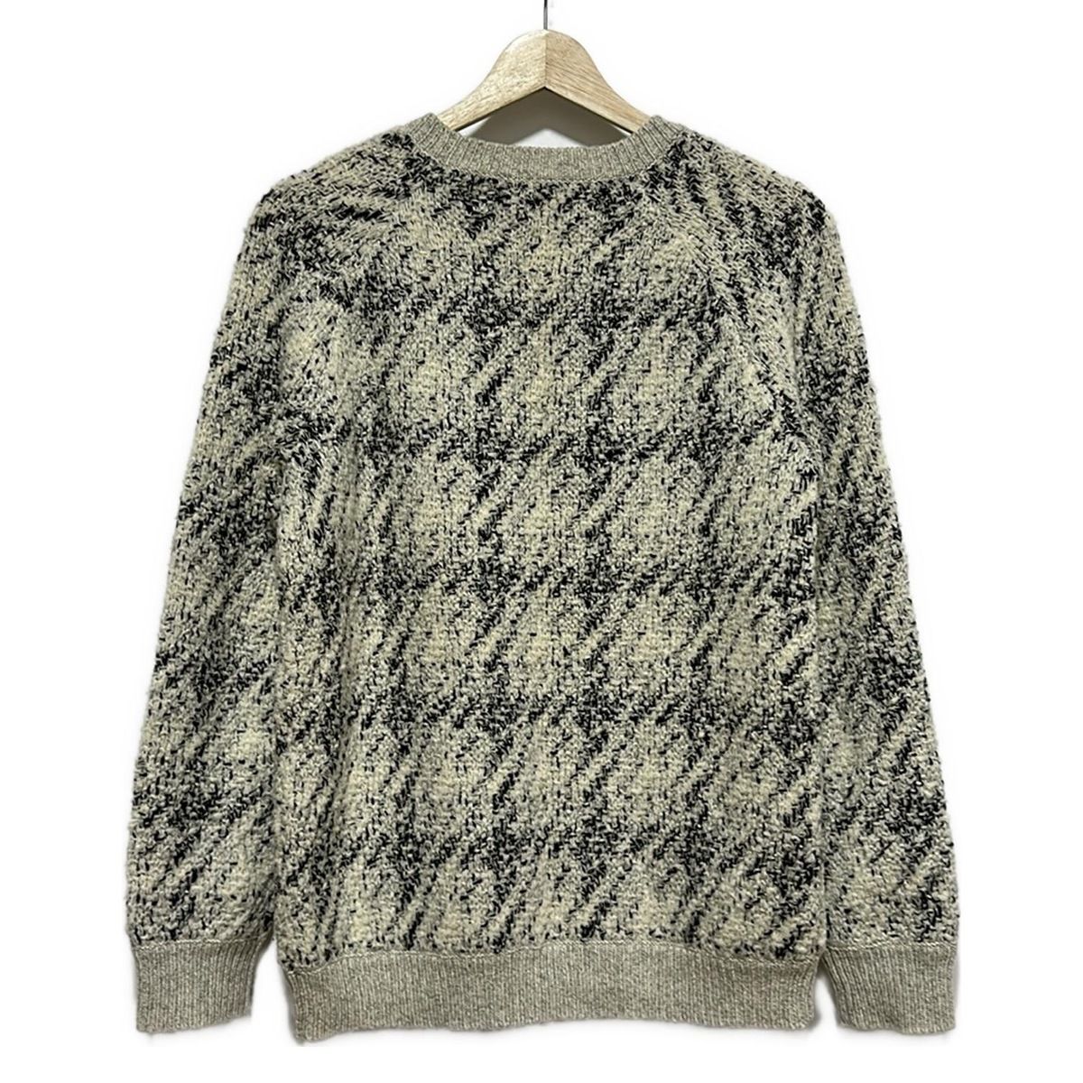 theory セオリー 長袖セーター サイズS レディース - アイボリー×黒 クルーネック