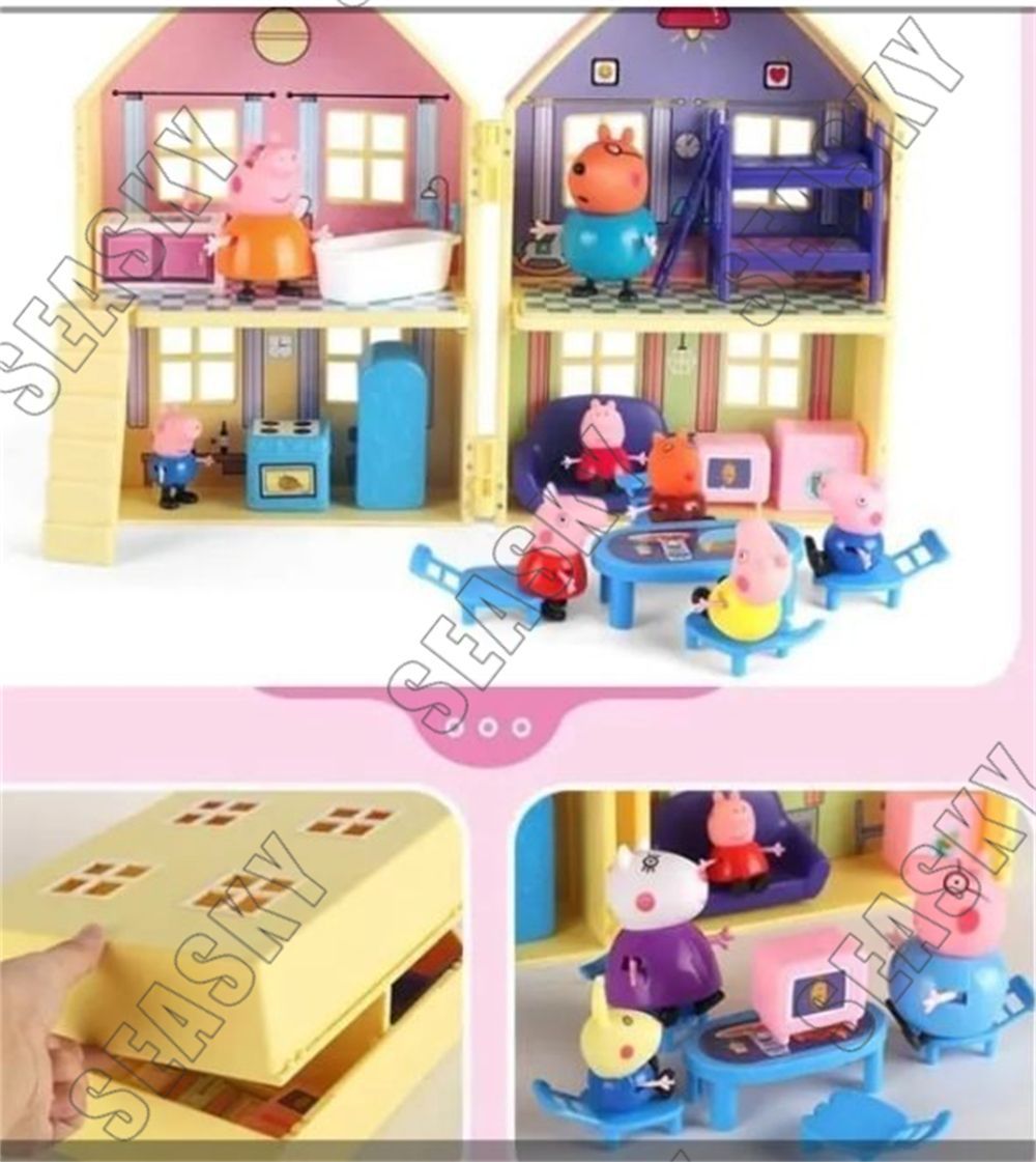 【お気にいる】 ペッパピッグ セット ピンクと黄色いお家 おもちゃ Pig Peppa その他