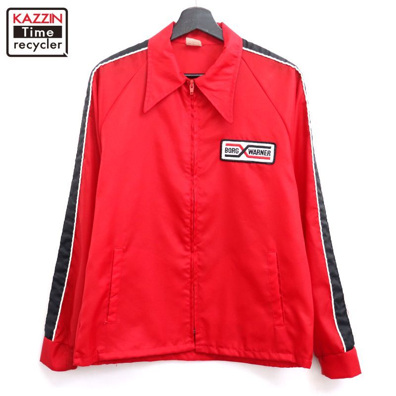 80s USA製 vintage Horizon レーシング ナイロンジャケット メンズ M 