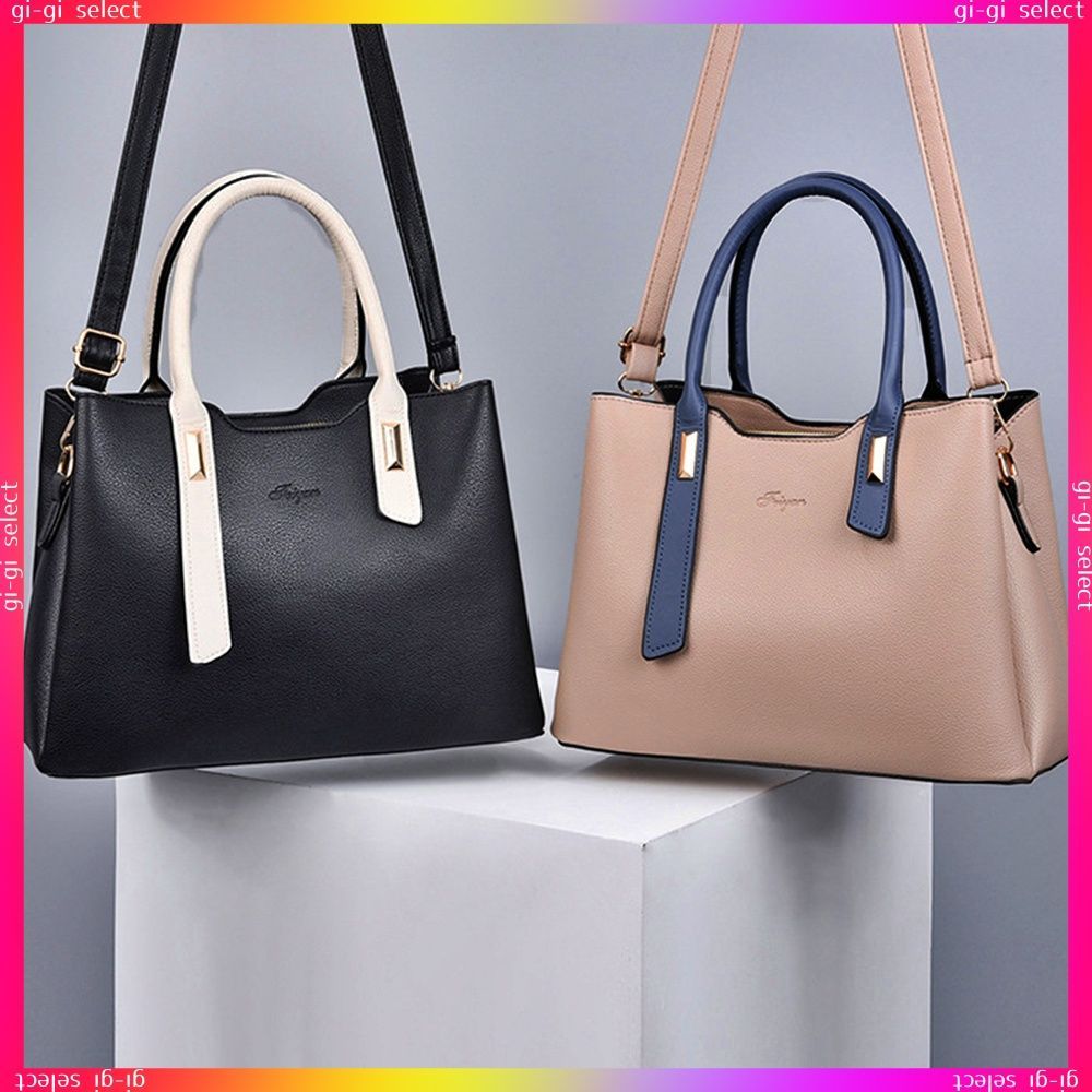 トートバッグ レディースショルダーバッグバイカラー 3way 斜