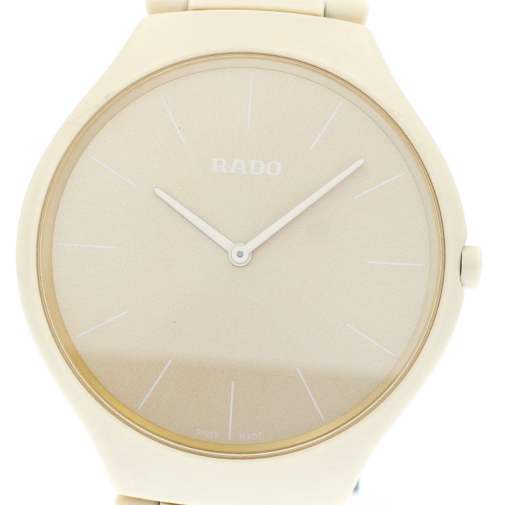 ラドー RADO 01.420.6090.3.060 R27090602 トゥルーシンライン レ クルールTM ル コルビュジエ クォーツ メンズ箱 保証書付き_916025