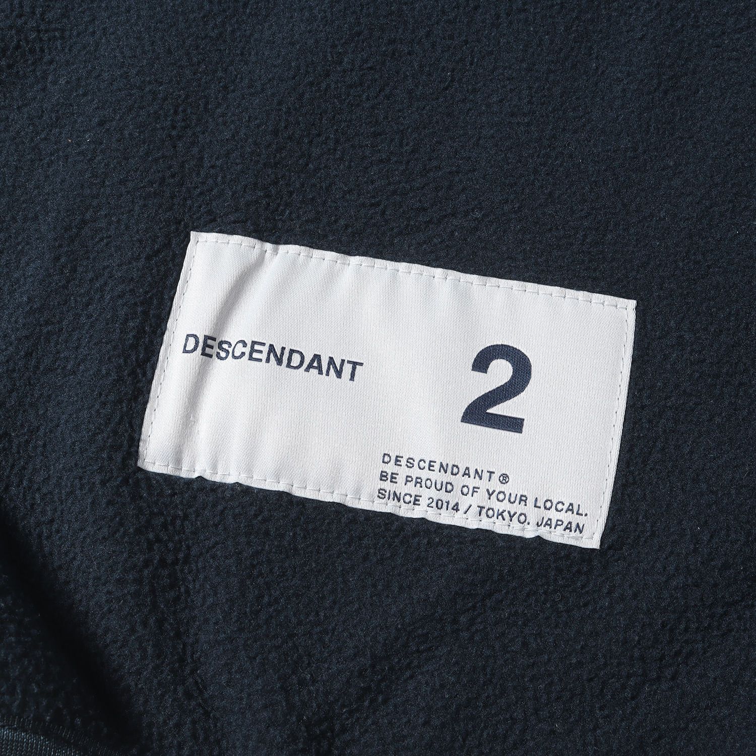 DESCENDANT ディセンダント フリース サイズ:2 21AW ハーフボタン プル 