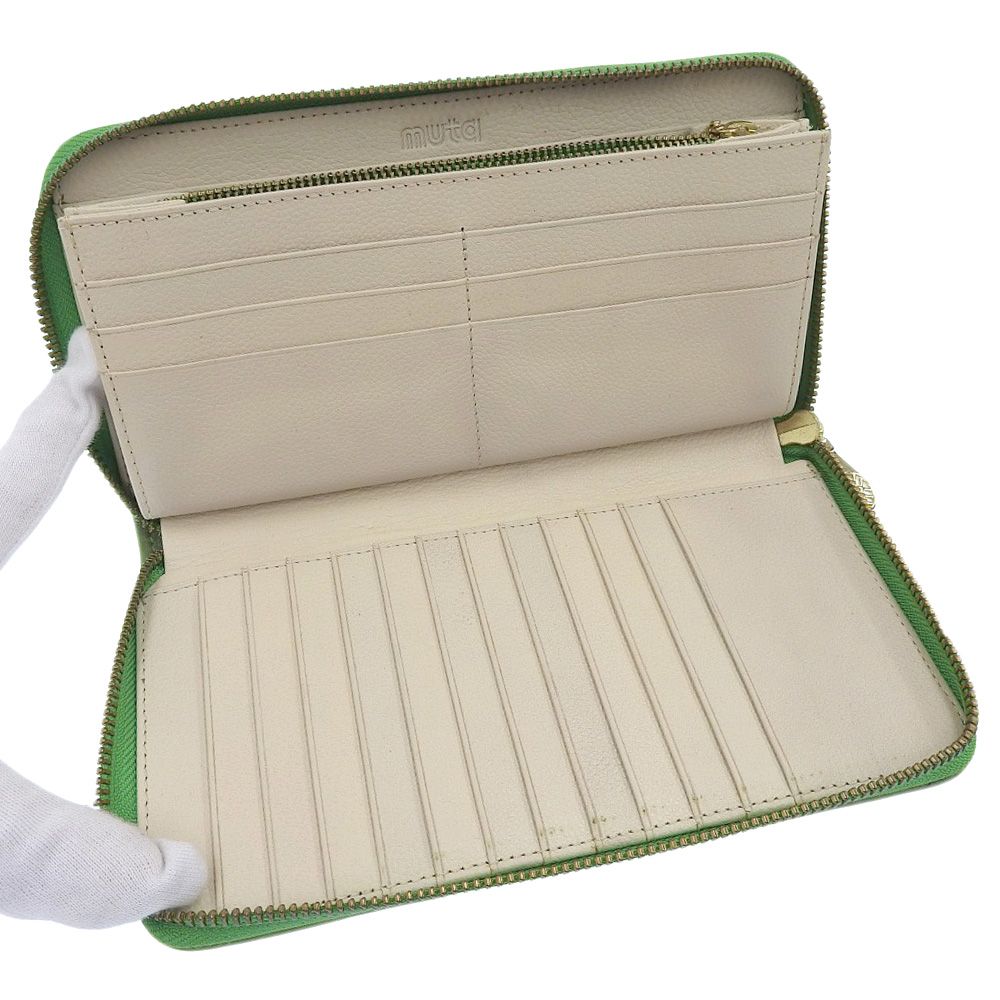 箱付美品 ムータ muta ガルーシャ スティングレー レザー ラウンド  