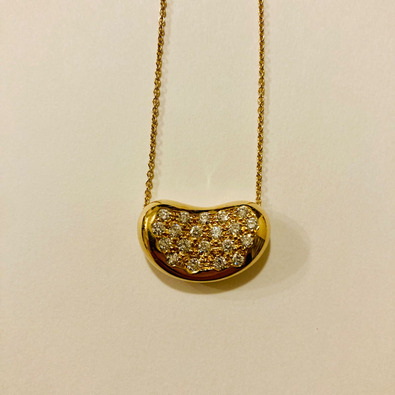 Tiffany&Co. ティファニー 18K 750 YG ビーン ドッツ ネックレス 